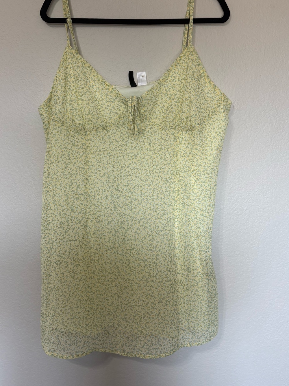 Light Yellow Floral Slip Dress